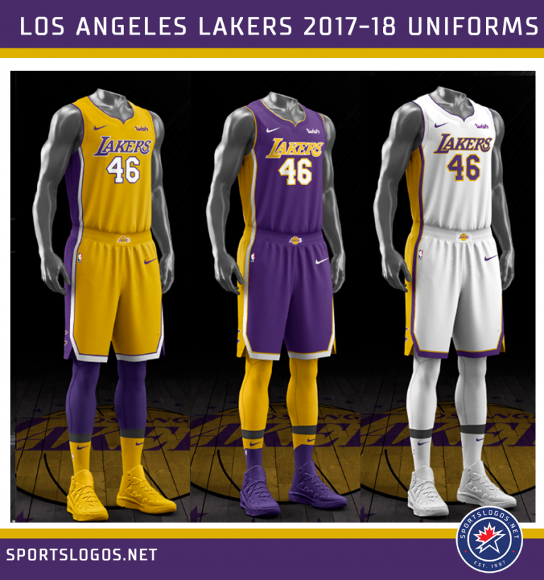 LA Lakers New Uniform Leaks Again, New Mockups News