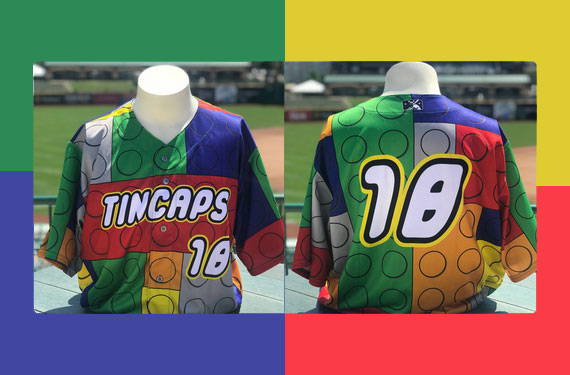 Fort Wayne TinCaps host Let's Play Tour with LEGO jerseys