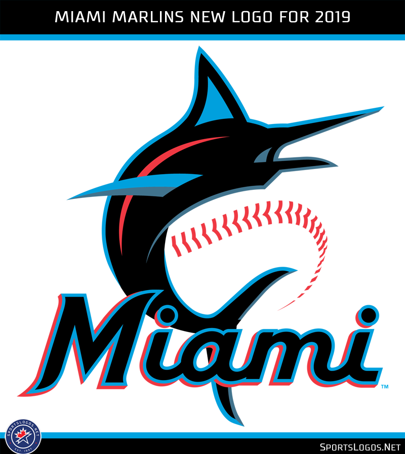 Our Colores Miami Marlins Unveil New Logos Uniforms For 2019 Chris Creamers Sportslogosnet 