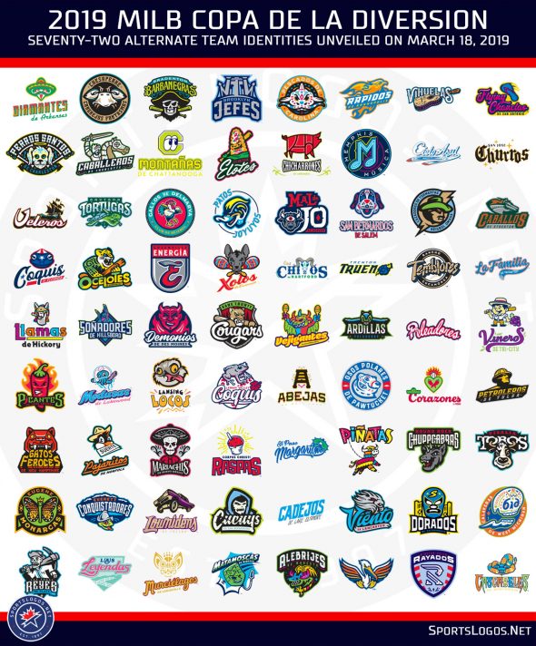 MiLB unveils Copa de la Diversion logos: Part 2 – SportsLogos.Net News