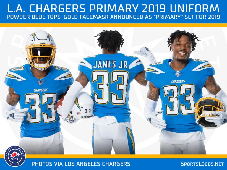 LA Chargers Announce Changes To Uniform For 2019 – SportsLogos.Net News