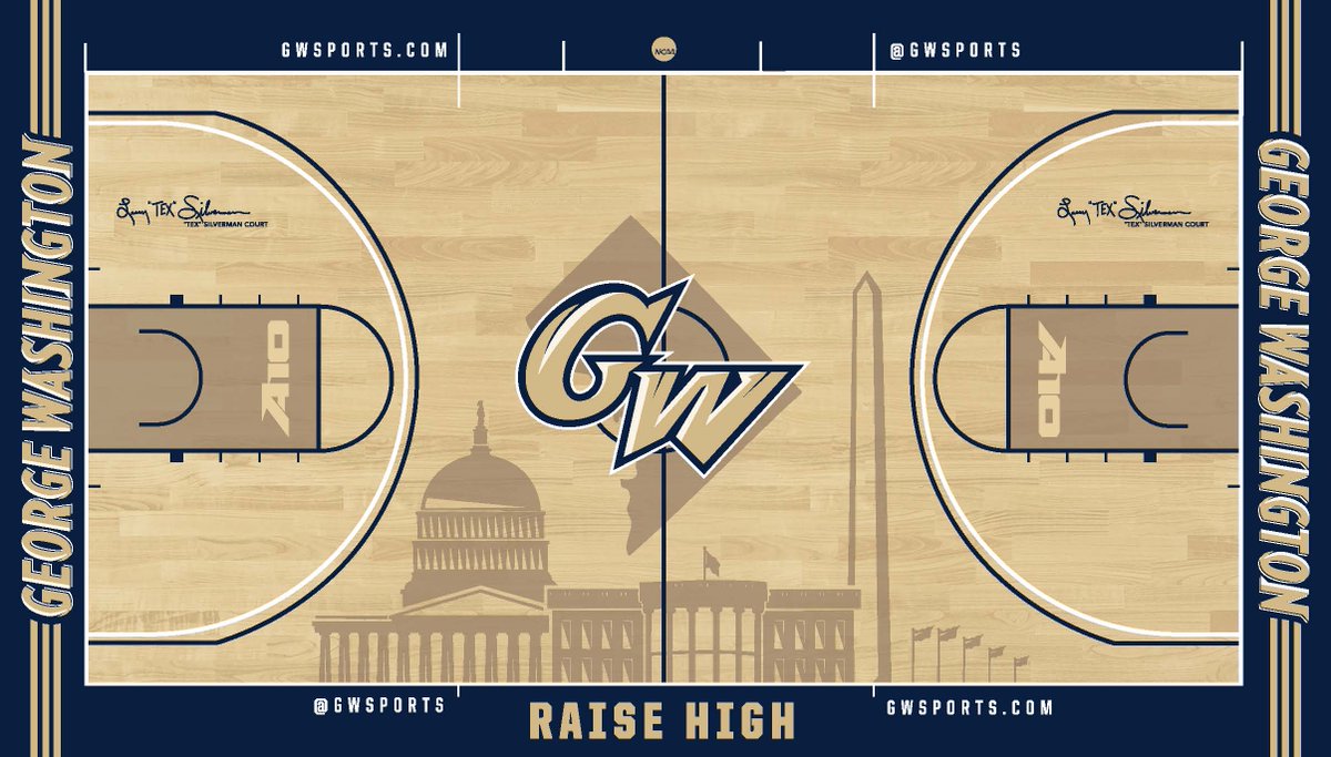 George Washington Colonials Reveal Updated Basketball Court Design