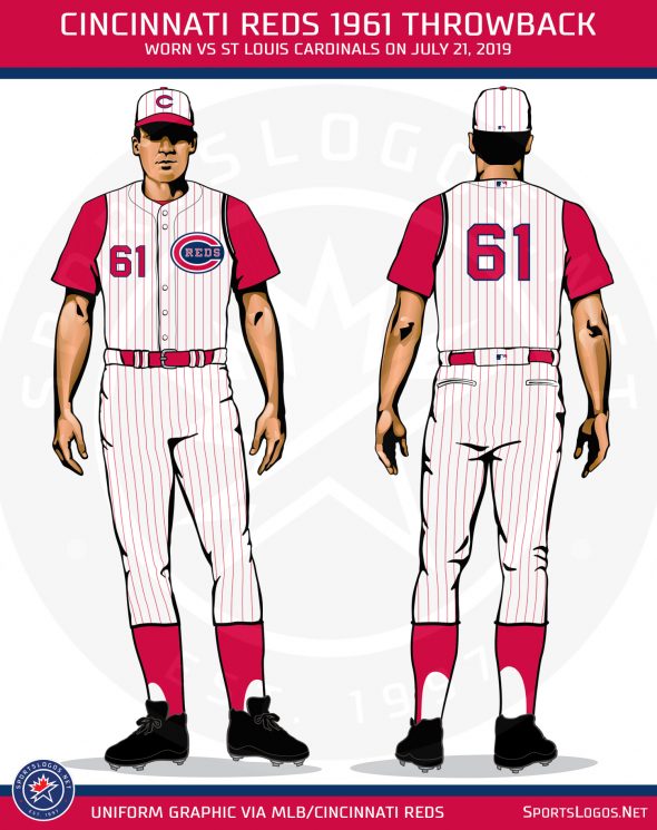 Cincinnati Reds In 1961 Throwback Uniforms Today – SportsLogos.Net News