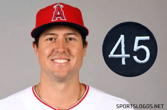 Angels Add '45' Patch in Memory of Tyler Skaggs