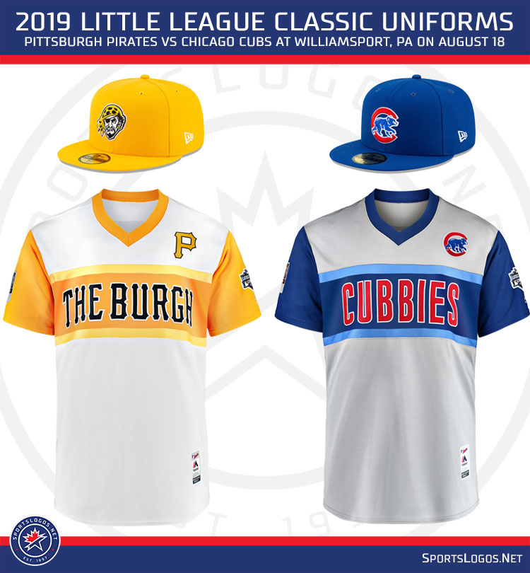Cubs, Pirates Reveal Their 2019 Little League Classic Uniforms