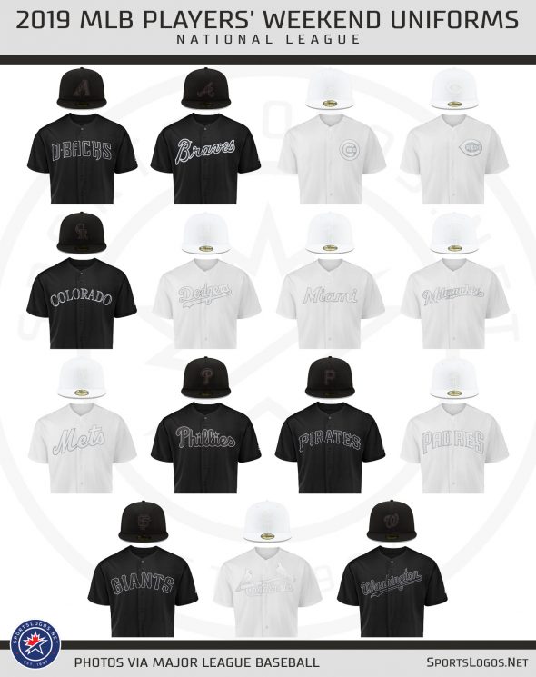 white and black baseball uniforms