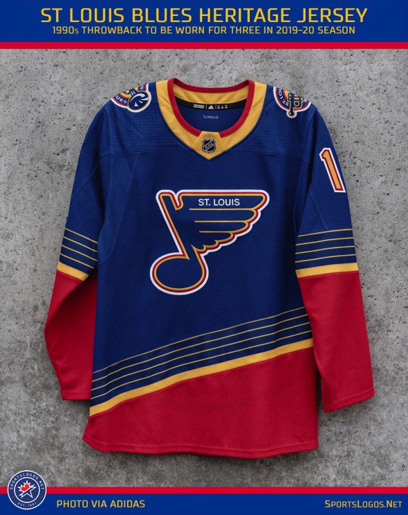 St Louis Blues Bring Back 90s Trumpet Uniforms for Three in 2020