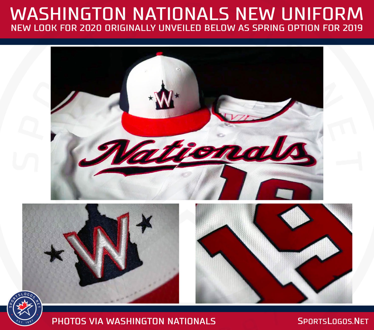 Two New Caps and a New Jersey for Nationals in 2020 – SportsLogos.Net News