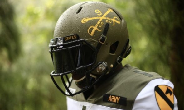 Army Black Knights Unveil 1st Cavalry Division Uniforms For Navy Game