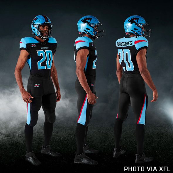 XFL - Each of the 8 XFL team uniforms are inspired by the