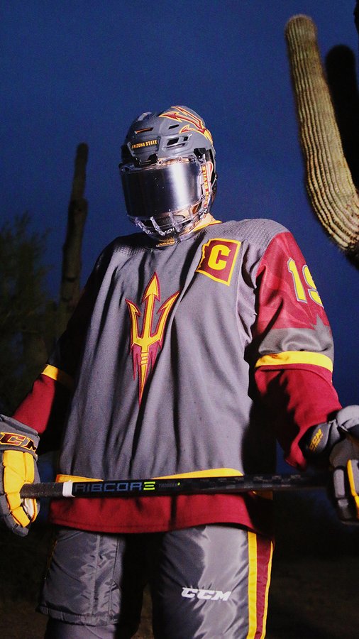 arizona state university hockey jersey