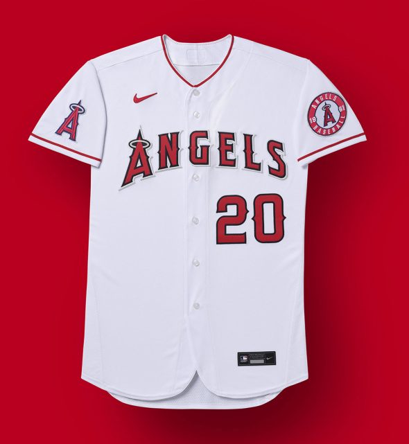 The Nike logo is on the front of MLB jerseys for 2020 season, and