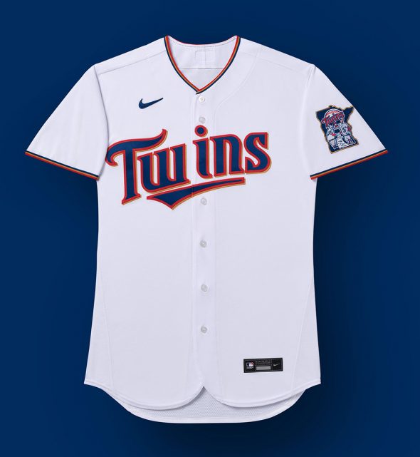 Minnesota Twins Nike 60th Season Home Authentic Team Jersey - White