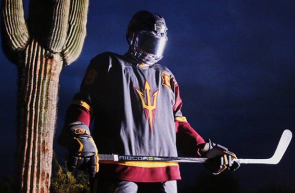 Arizona State Sun Devils Reveal Storm Gray Hockey Jerseys