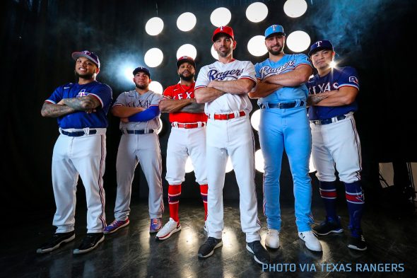 Texas Rangers Go Powder Blue, Unveil Five New Uniforms