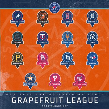 Spring Training 2020: A Look at MLB Spring, Cactus & Grapefruit Logos ...