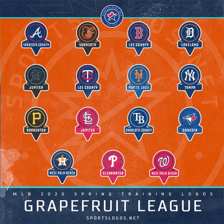 Spring Training 2020 A Look at MLB Spring, Cactus & Grapefruit Logos