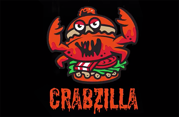 Pensacola Blue Wahoos unveil Crabzilla sandwich logo