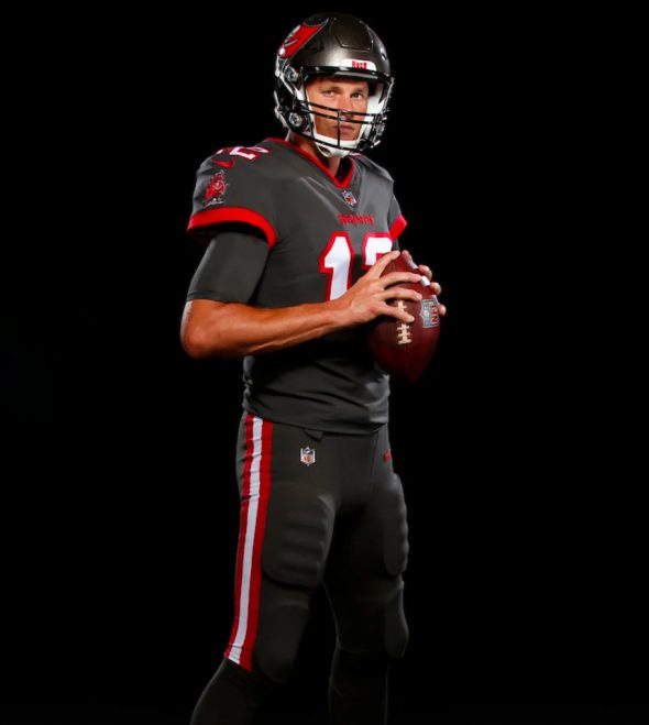 First Look Tom Brady in a Tampa Bay Bucs Uniform, For Real