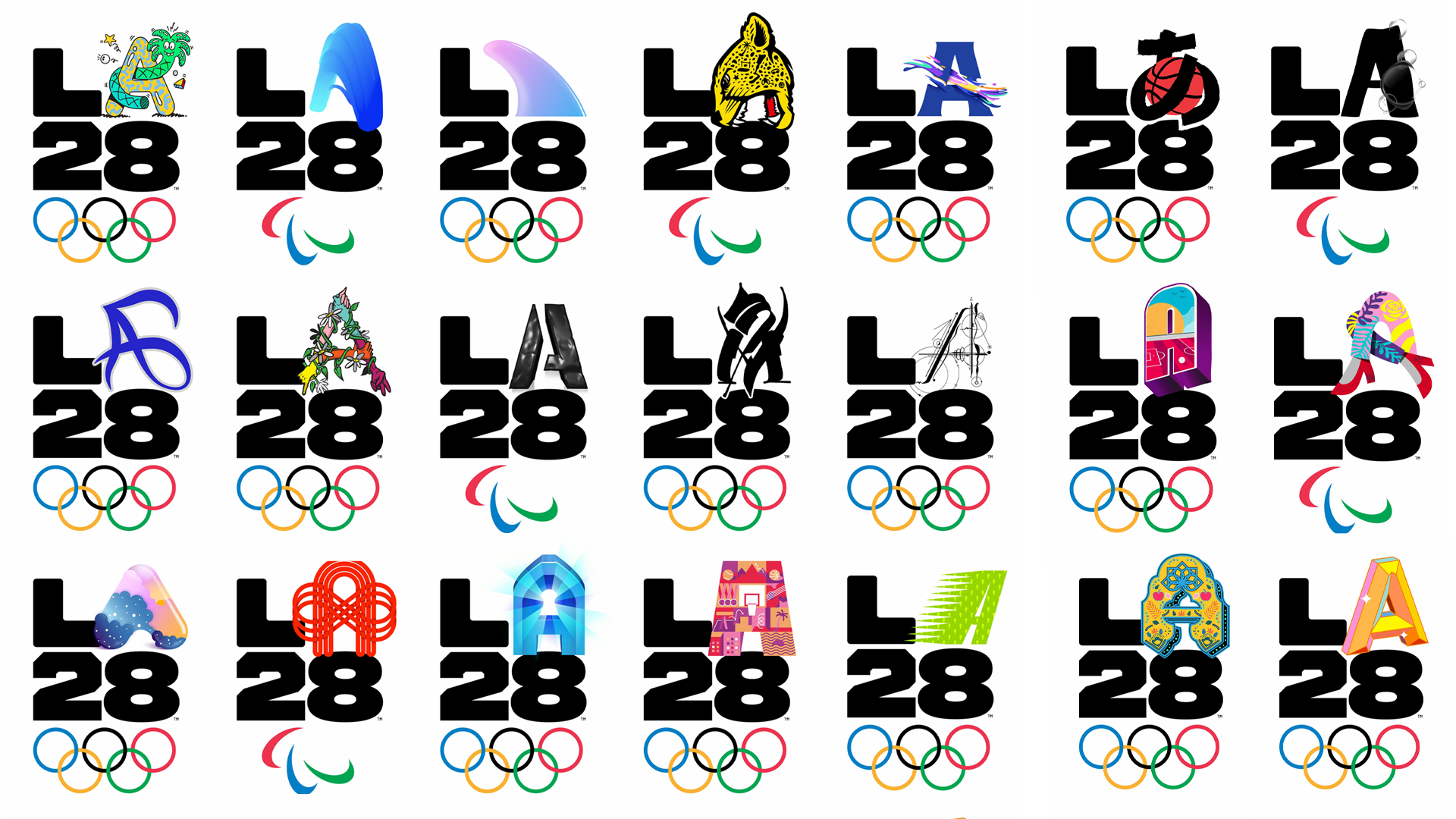 TwentySix Logos Unveiled for 2028 LA Olympics, Paralympics