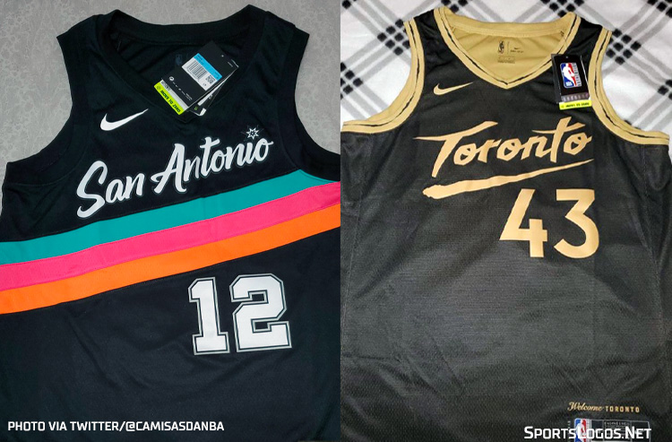 Spurs, Raptors Among Seven New NBA Jersey Leaks