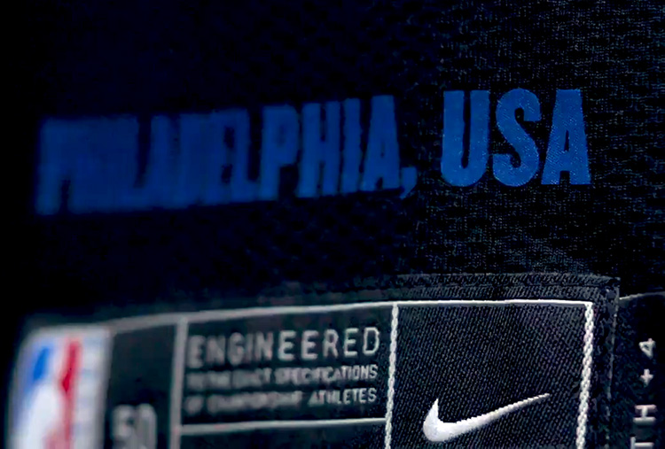 sixers black uniform