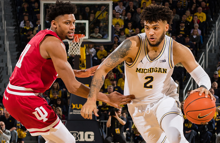 Michigan Wolverines Forward Isaiah Livers Wears #NotNCAAProperty Shirt At NCAA Tournament