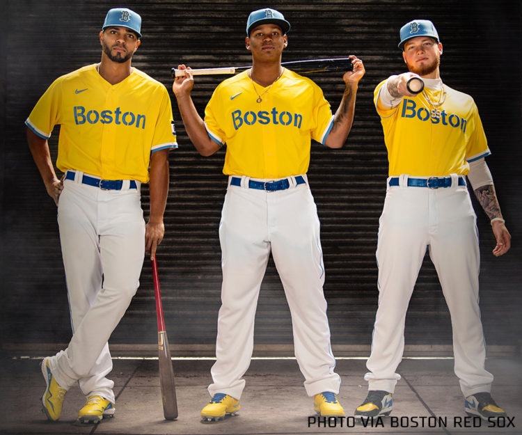 Red Sox Wear Yellow, Nike Launches New MLB City Connect Uniform Series