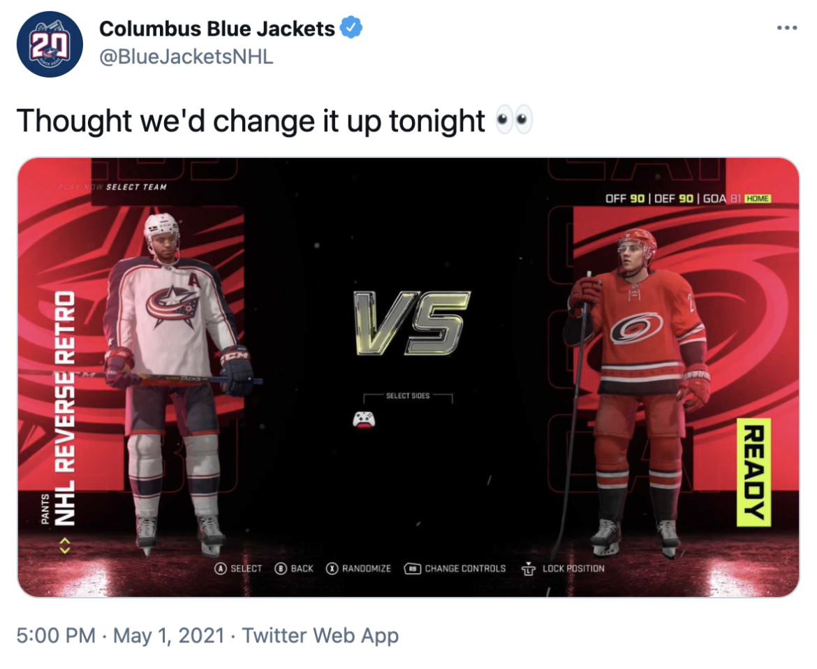 Blue Jackets, Blue Pants: Columbus Tries New Colour Combo ...