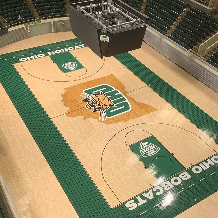 Ohio Bobcats Unveil New Basketball Court Design – SportsLogos.Net News