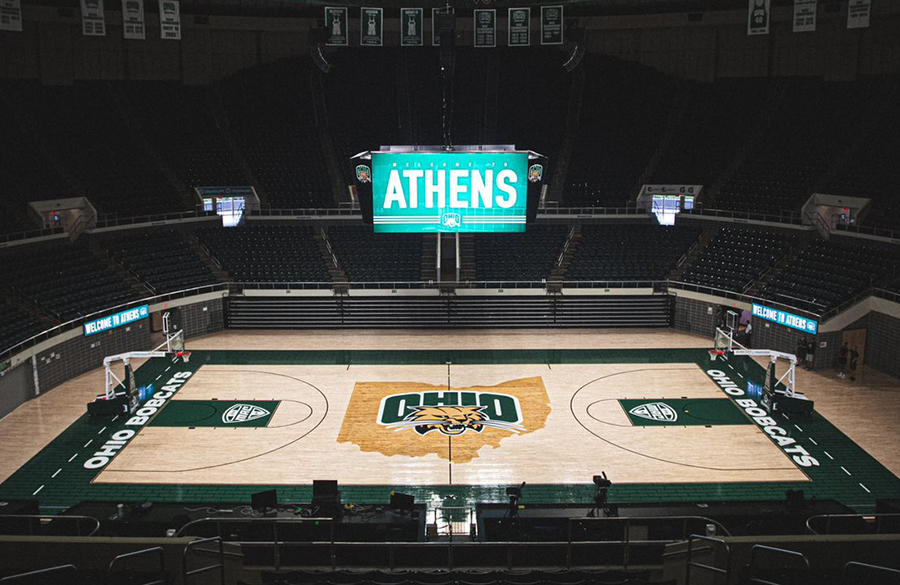 Ohio Bobcats Unveil New Basketball Court Design