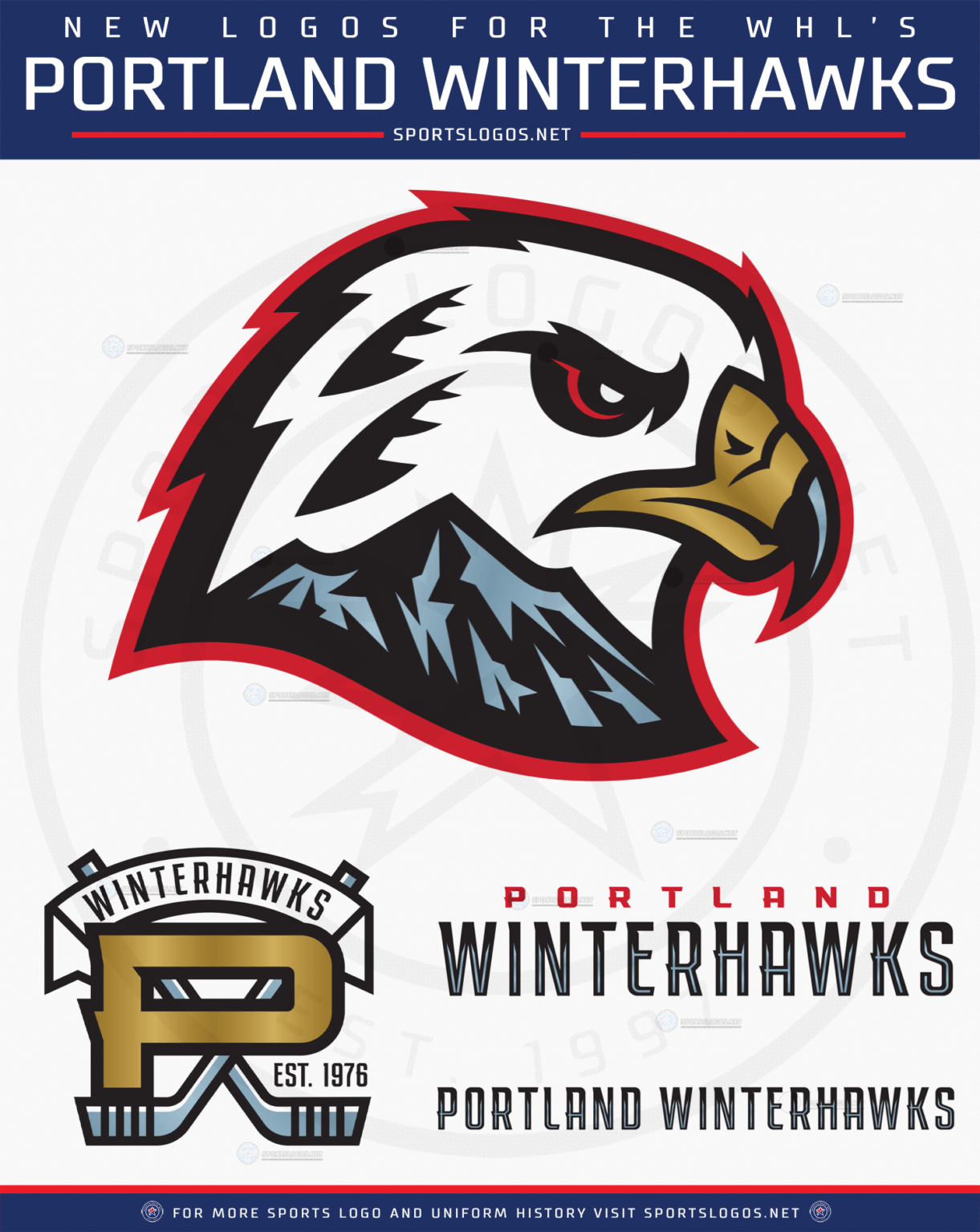 Portland Winterhawks Unveil New Logos, First Change in 45 Years ...