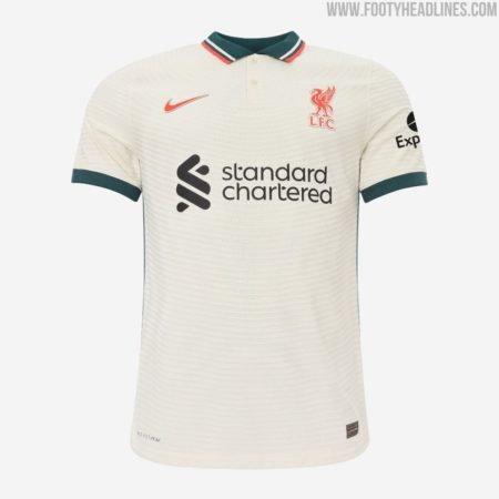 liverpool green and white away kit