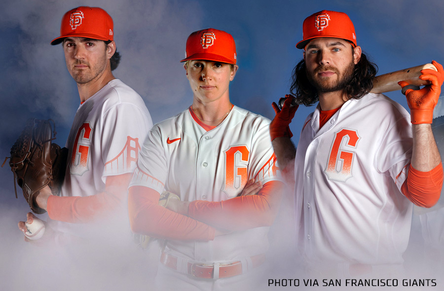 San Francisco Giants 2021 City Connect Uniform Nike Mlb Baseball Orange White Fog Sportslogosnet Feat 