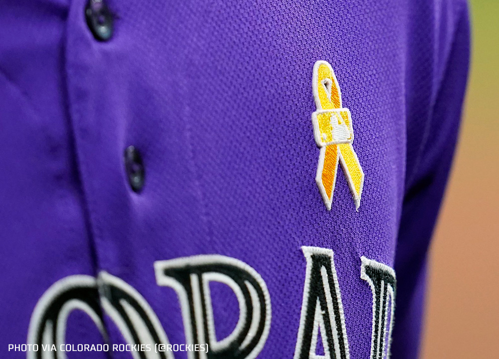 MLB Players Wearing Gold Ribbons on Jerseys Today News