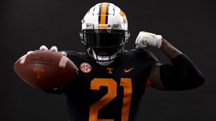 Tennessee Volunteers Unveil Dark Mode Black Alternate Uniforms   20211005 FB DarkMode AF 006 750x422 