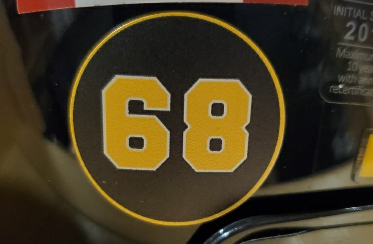 CFL's Hamilton Tiger-Cats Honour Angelo Mosca with Helmet Decal