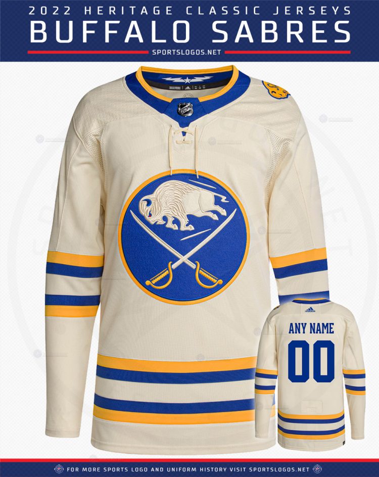 Photos Surface of Buffalo Sabres New 2022 Heritage Classic Jersey