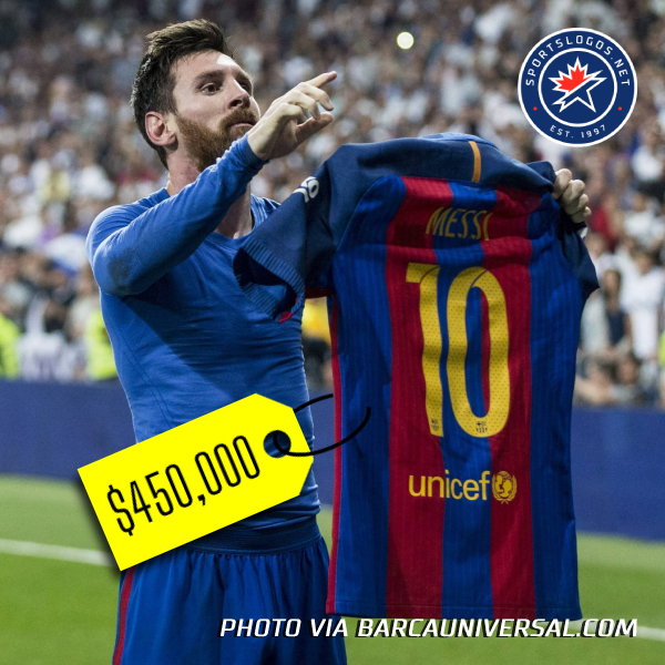 Lionel Messi Shirt from 2017 El Clásico Sells for $450,000 US at Auction