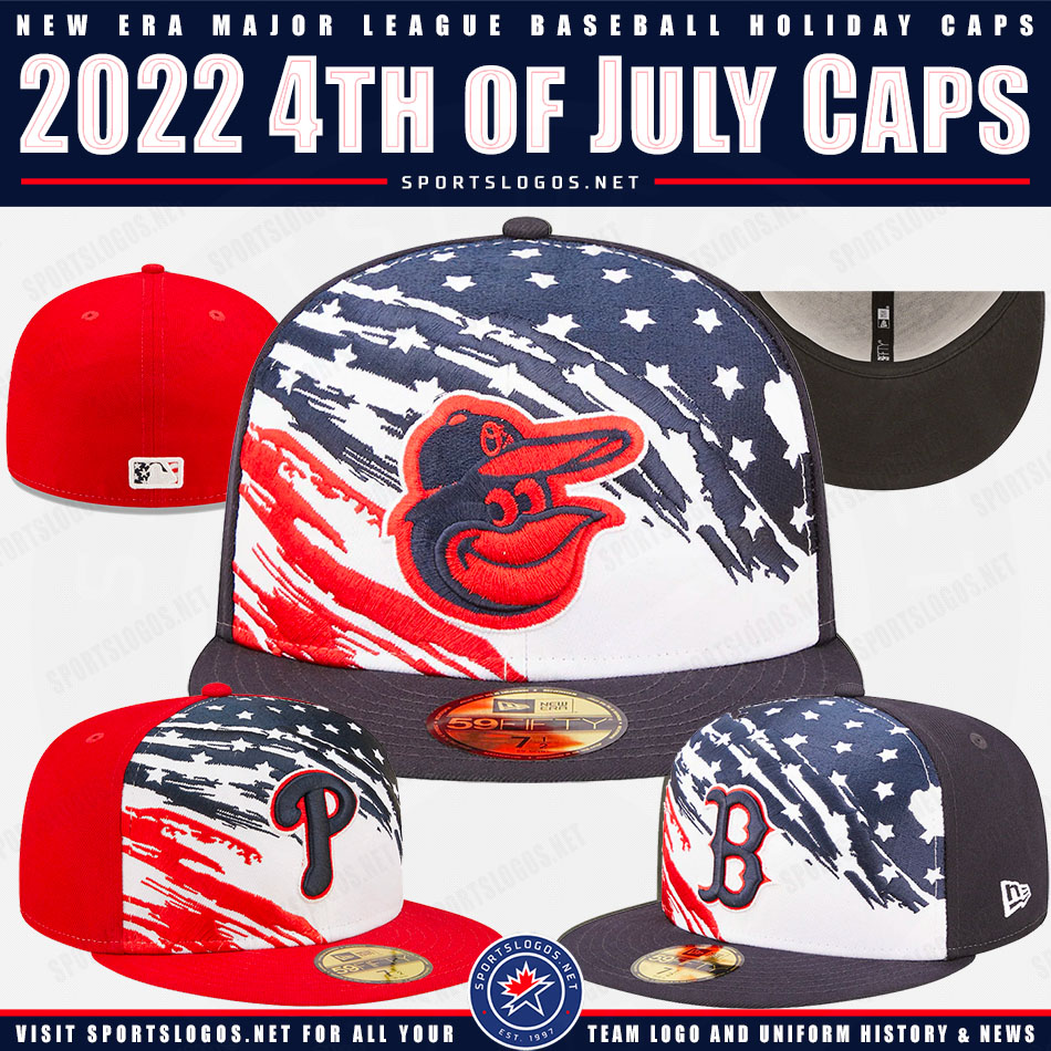MLB Releases 2022 4th of July Cap Collection News