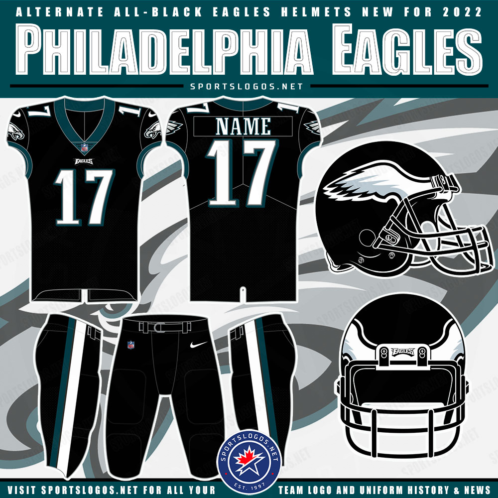 Eagles Unveil Black Helmet for 2022, to be Replaced with Kelly Green in