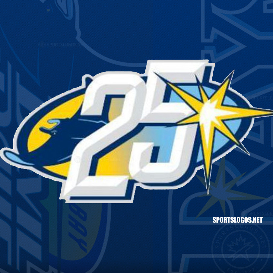 Tampa Bay Rays to Celebrate 25 Years in 2023 with Commemorative Logo