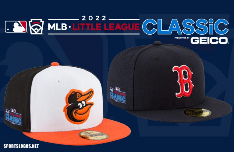 2022 MLB Little League Classic Logos and Uniforms Orioles vs Red Sox