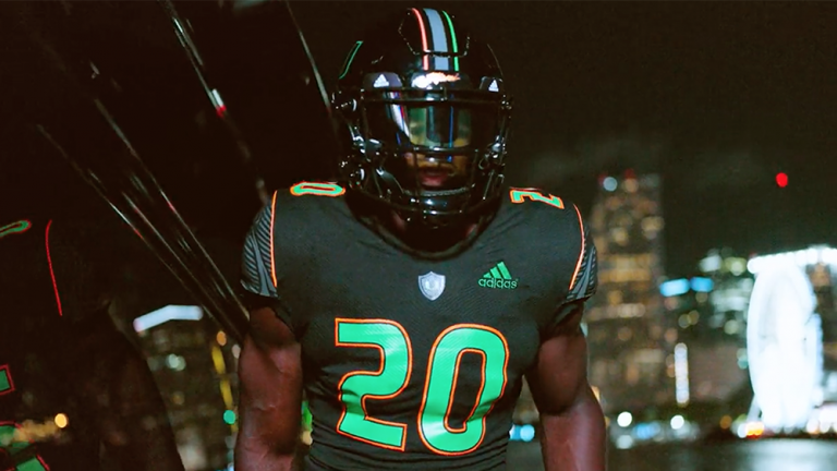 Miami Hurricanes Unveil Latest “Miami Nights” Alternate Uniform ...