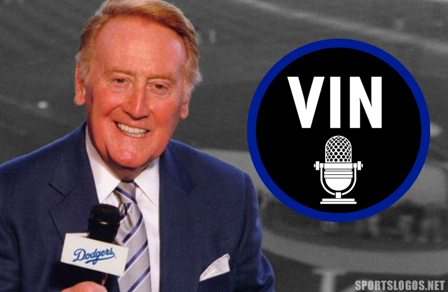 Los Angeles Dodgers Remember Vin Scully with Jersey Patch SportsLogos