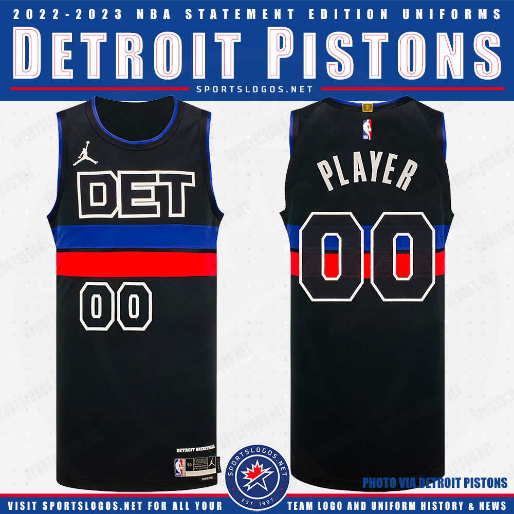 Detroit Pistons Unveil New “DET” Statement Edition Uniform for 2023