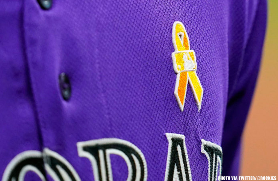 MLB Baseball Players Wearing Yellow Ribbons on Jerseys on Sunday