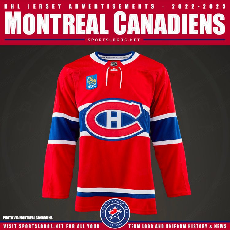 Montreal Canadiens Add RBC Advert to Jersey for 2023 and Beyond ...