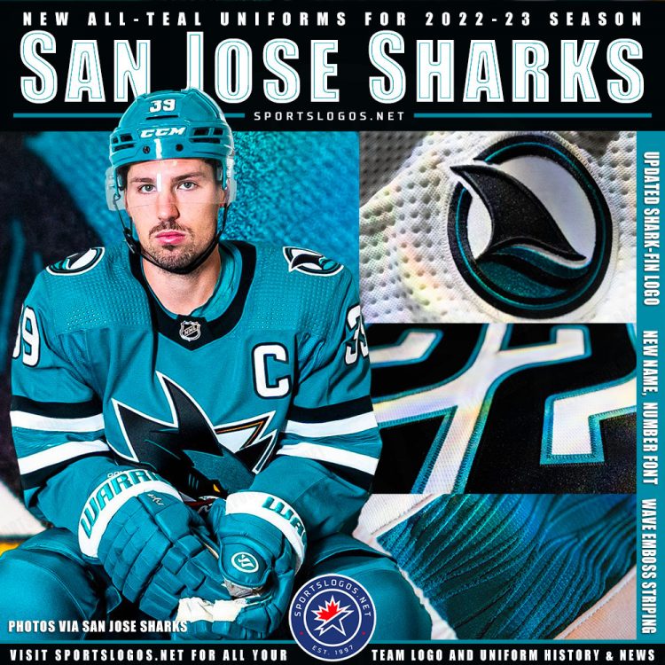 Totally Teal San Jose Sharks Unveil New Uniforms for 2023