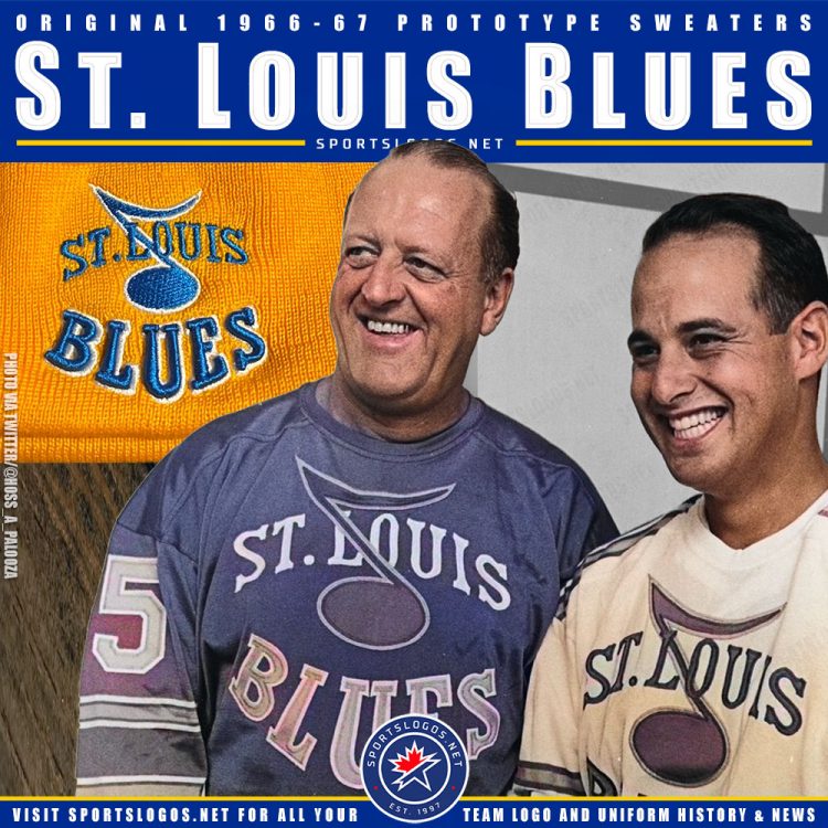 St Louis Blues Reverse Retro Leak Shows 1966 Prototype Logo On Yellow ...